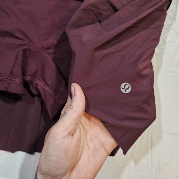 Lululemon Lost In Pace Mid-Rise Skirt (Regular) 13" (Dark Adobe) Size 8 - Picture 13 of 15